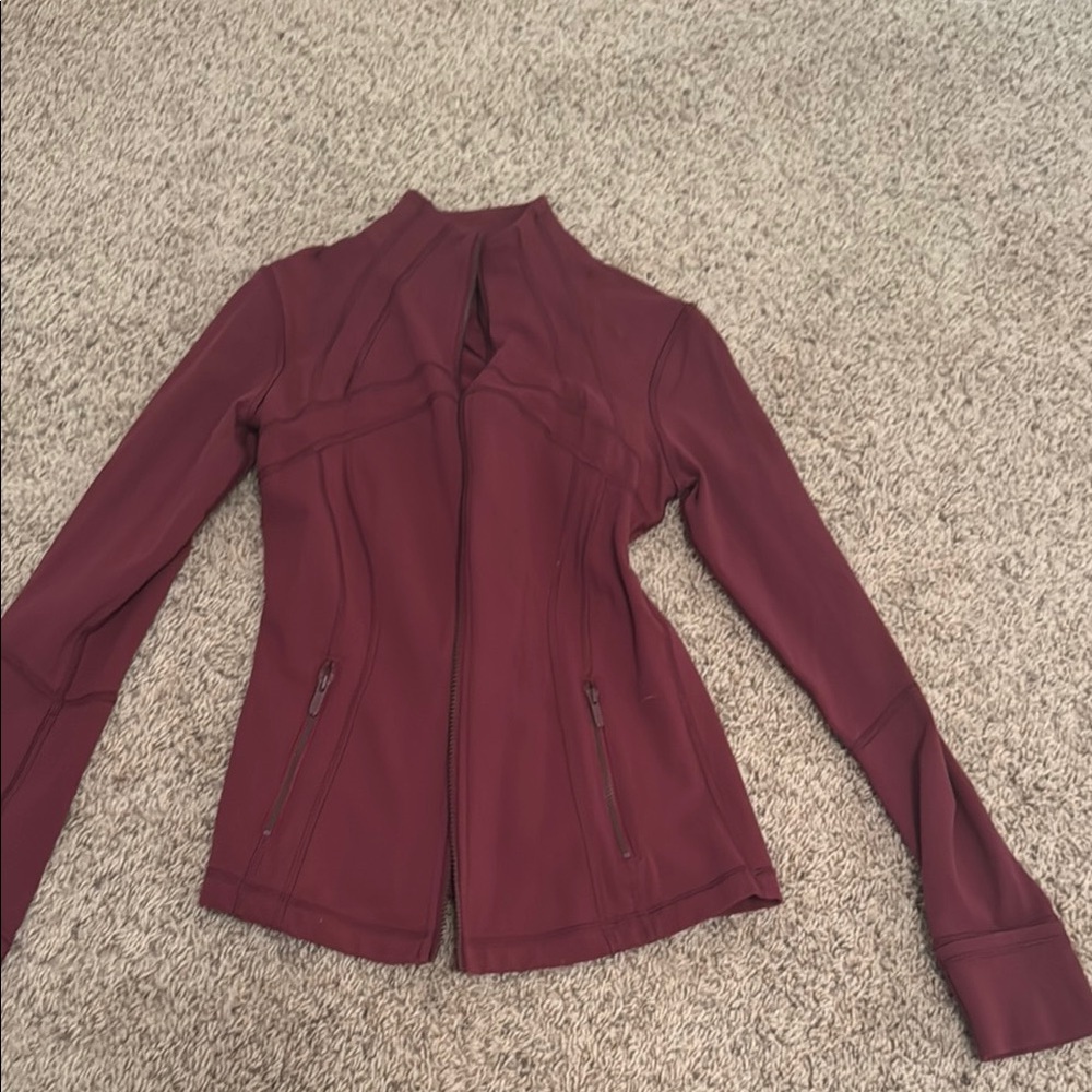 Lululemon define jacket burgundy
